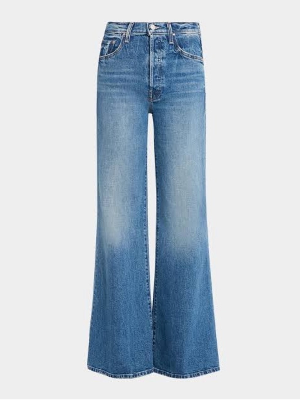 MOTHER Light Blue High-Rise Wide-Leg Jeans